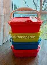 Tupperware Small Goody Box Set of 4 With Hand...
