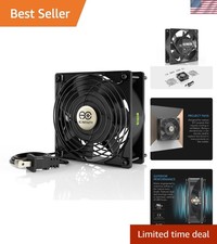 Quiet 12V Muffin Fan 120mm x 38mm Dual-Ball Design for Efficient Airflow