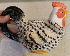 Otagiri Handpainted Multicolored Ceramic Rooster Teapot with Lid 20 Oz