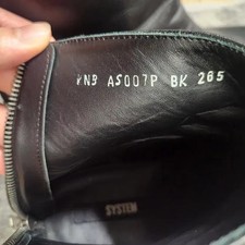System Black Leather Ankle Boots - Genuine Brand Name