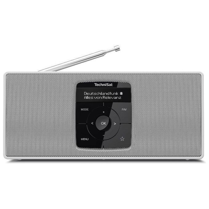 Radio Design TechniSat DIGITRADIO 2 S Bianco - Stile e Suono Stereo