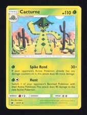 Cacturne 6/111 Rare Crimson Invasion Pokemon Near Mint