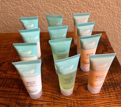 Eco Botanics -White Tea & Honey - Trial Travel Size - Shampoo Conditioner Lotion