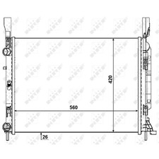 K&Uuml;HLER MOTORK&Uuml;HLUNG NRF F&Uuml;R RENAULT 8200418328 NEU