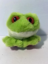 Puffkins Collection Freddy The Green Tree Frog Plush Stuffed Animal 1994 Swibco