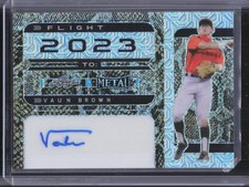 2022 Leaf Metal #FT-VB1 Vaun Brown Flight Snakeskin Auto #1/1
