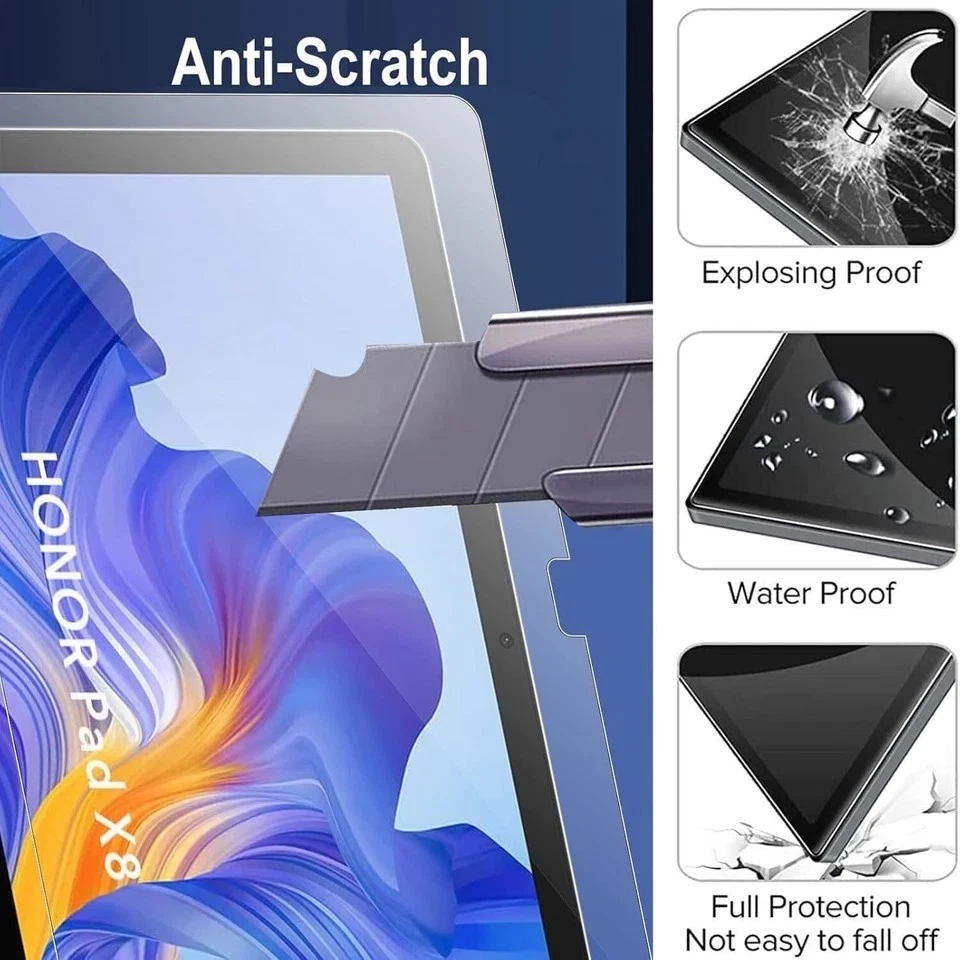 2X Screen Protector For Honor Pad X8 10.1 Inch Tempered Glass Film 9H HD Clear - Image 4 of 4