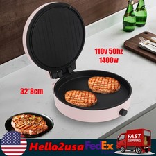 Countertop Pizza Maker, Electric Countertop Grill, Pizza Oven 110V 50Hz Pink