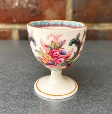 Antique Cauldon EGG CUP Scroll Floral Pattern c.1905 Handpainted