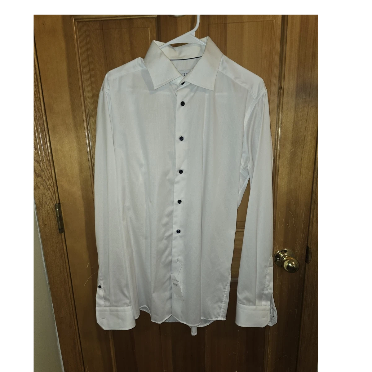 green emerald velvet dress Milano Moda Solid Dress Shirt with Tie, Hankie & French Cuffs SG27-Liliac-18 -18 1/2-34-35 at Amazon Men's Clothing store