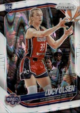 2025 Panini Prizm WNBA #104 Lucy Olsen White Seismic Prizms