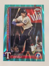 2025 Topps Chrome Update -  Blaine Crim #USC83 /299 Teal RayWave (RC)