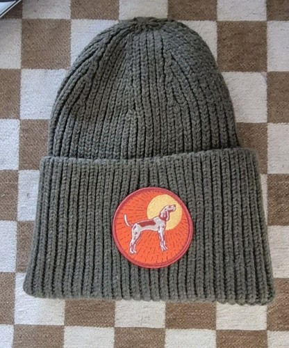 Atlantis Oak Polylana Chunky Cuffed Beanie Green Unisex Hunting Dog