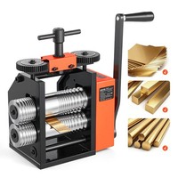 Vevor Handwalzwerk 40Mm Schmuckwalzwerk Kombinationswalzwerk Rund Flach Vierkant