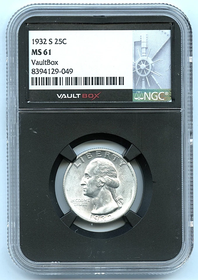 1932-S Washington Quarter, NGC MS61 - Image 3 of 3