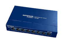 NETGEAR PROSAFE 8 PORT 10/100 FS108 V3 Fast Ethernet Switch w/ Power Cable