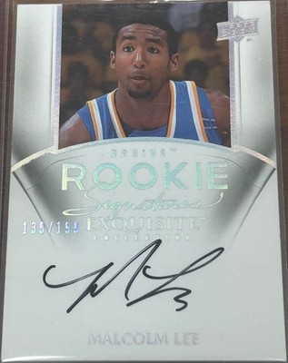 2011-12 Exquisite Collection Rookie Signatures MALCOLM LEE #69 Autograph 135/199