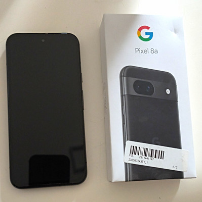 Google Pixel 8a 256GB 8GB RAM 6,1 Zoll 5G ohne Simlock Schwarz OVP Top