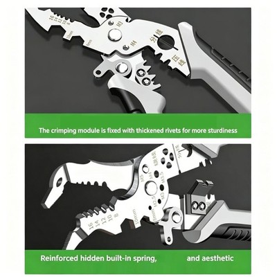 Multifunction Wire Cutter Pliers Wire Stripper Nails Cutter Crimping Pliers