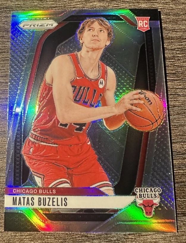 2024-25 Panini Prizm Matas Buzelis Silver Prizm RC #252 Chicago Bulls NBA ROOKIE