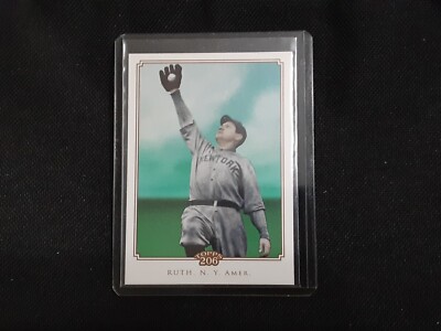 Babe Ruth T 206 2010 Topps 206 Babe Ruth SP Photo Variation NNO Back New York Yankees ...