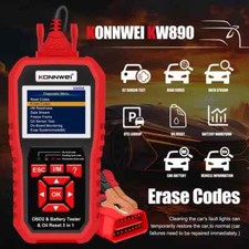 Car Battery Tester Analizer Auto Diagnostic Tool 3 in 1 Car Scanner Code Reader