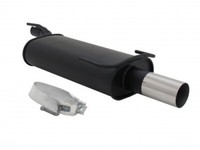 Novus SchalldäMpfer Endtopf 1X76Mm Rl-Design Stahl FüR Opel Astra F +Abe