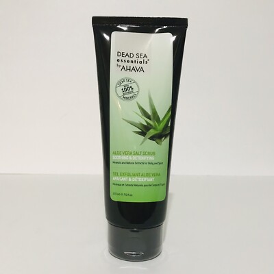 Ahava Dead Sea Essentials Aloe Vera Salt Scrub 7.5 oz Soothing Detox Sealed  | eBay
