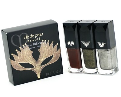 Cle De Peau Beaute Collection Bal Masque Nail Lacquer Trio [New in Box Sealed]