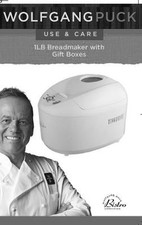 Wolfgang Puck Bread Machine Manual BBME0015 B...