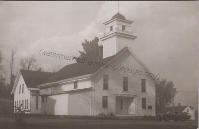Guildhall, VT: Courthouse RPPC - Vintage Essex Co, Vermont Real Photo Postcard
