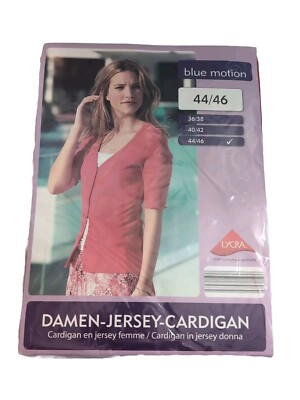 Blue Motion Short Sleeve Lycra Cardigan, Size Large, 44/46, Damen-jersey Red