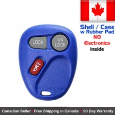 1x New Replacement Keyless Blue Remote Key Fob For Chevy Cadillac GMC Shell Case