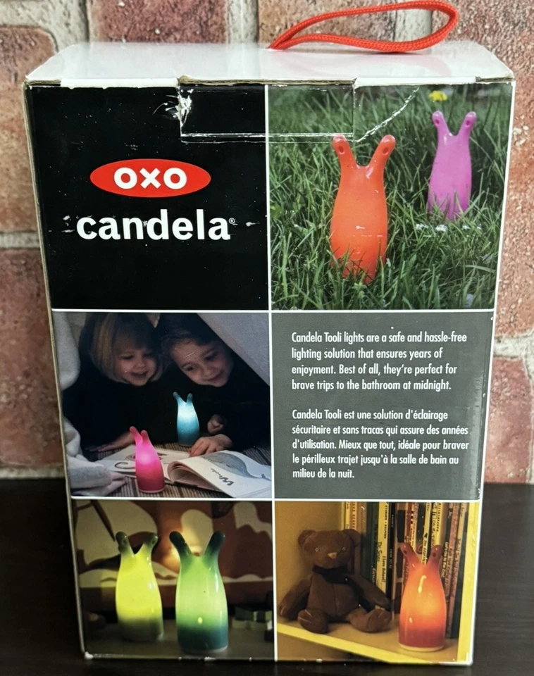 Super RARO OXO Candela Tooli 2 (luces verdes y azules luces LED habitación infantil campamento Foto 3 de 4