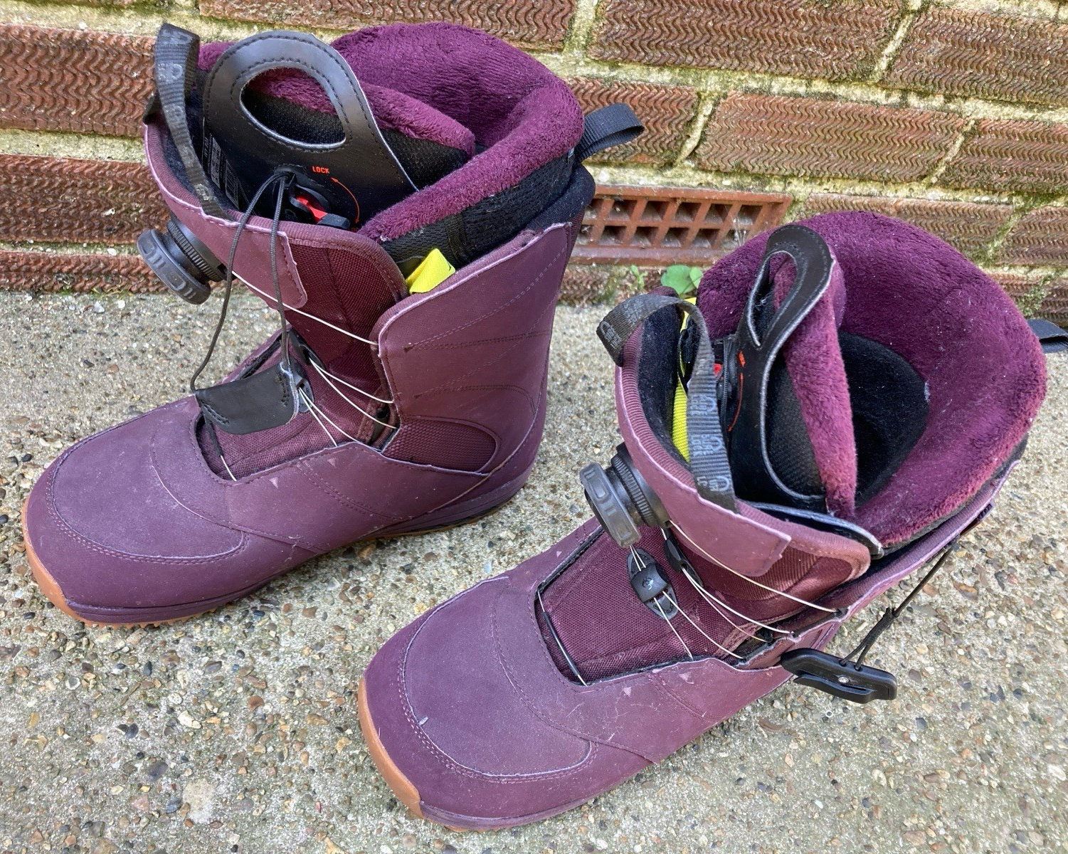 Salomon Ivy Stivali da snowboard da donna Boa taglia UK 8 EUR 42 10 USA 27CM