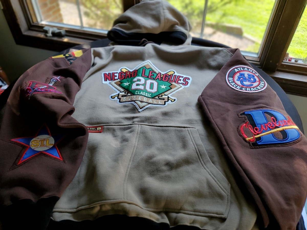 VTG NLBM All Stars Big Boy Negro Leagues Mens Museum Patch Hoodie 2xl