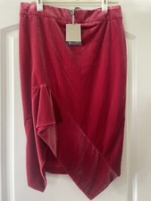 TOM FORD, pink cotton velvet skirt, size 42, ...