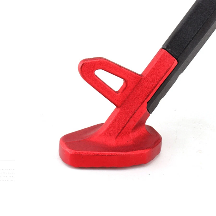 CNC Aluminum Alloy Leg Kickstand Supporter Motorcycle Foot Side Stand Black/Red - Image 4 of 4