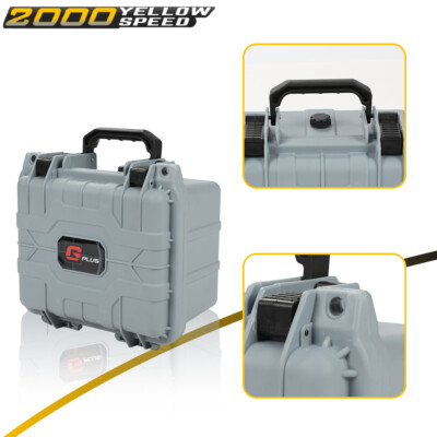 Graded Card Storage Box Waterproof Deep Travel Case Slab Holder & Protector Gray