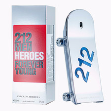 212 Men Heroes by Carolina Herrera 3oz EDT for Men NEW SEALED Box