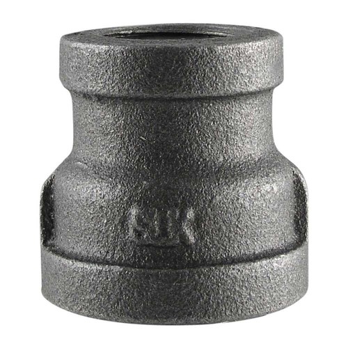 1 1/4 X 3/4β BLACK IRON PIPE REDUCING COUPLING GAS FITTINGS PLUMBING.LOT OF (5)