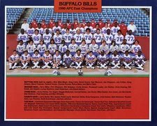 1980 BUFFALO BILLS AFC EAST CHAMPIONS 8X10 TEAM PHOTO