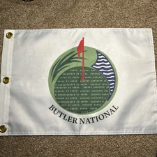 BUTLER NATIONAL GOLF CLUB PGA TOUR USGA PIN FLAG W GROMMETS FREE SHIP