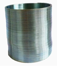 Toysmith 2 Inch MAGIC Metal Spring ( single item SILVER/CHROME Tint)