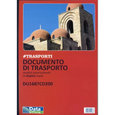 10 DOCUMENTI TRASPORTO A4 DU1687CD200 2 COPIE DATA UFFICIO