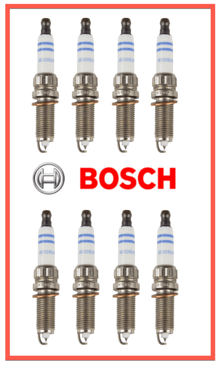 8 Bosch Double Iridium Spark Plugs OEM GERMANY ZR6SII3320 Benz
