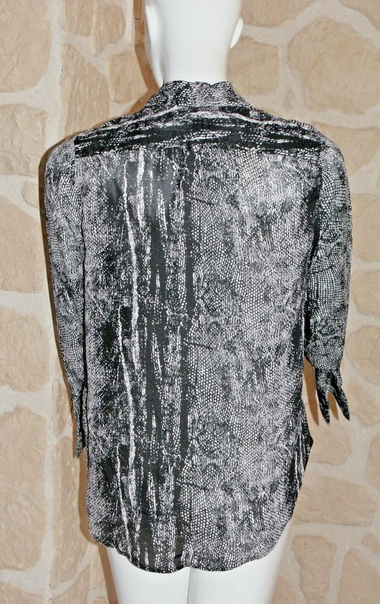 Chemise Cache-cœur Golden Live - Noire - Taille L - NEUVE Avec étiquettes
