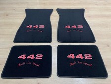 For Oldsmobile Cutlass 442 Floor Mat Mats Carpet Black Set Of4 1968-72