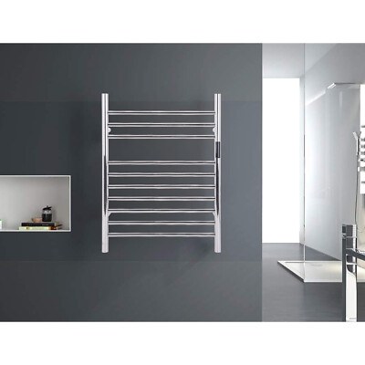 10 Bars Towel Warmer Rack Wall Mounted with Timer Temperature Control
