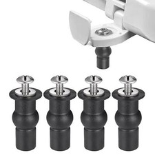 4 Pack Universal Toilet Seat Fittings, Toilet Seat Screws, Toilet Seat Fixing WC